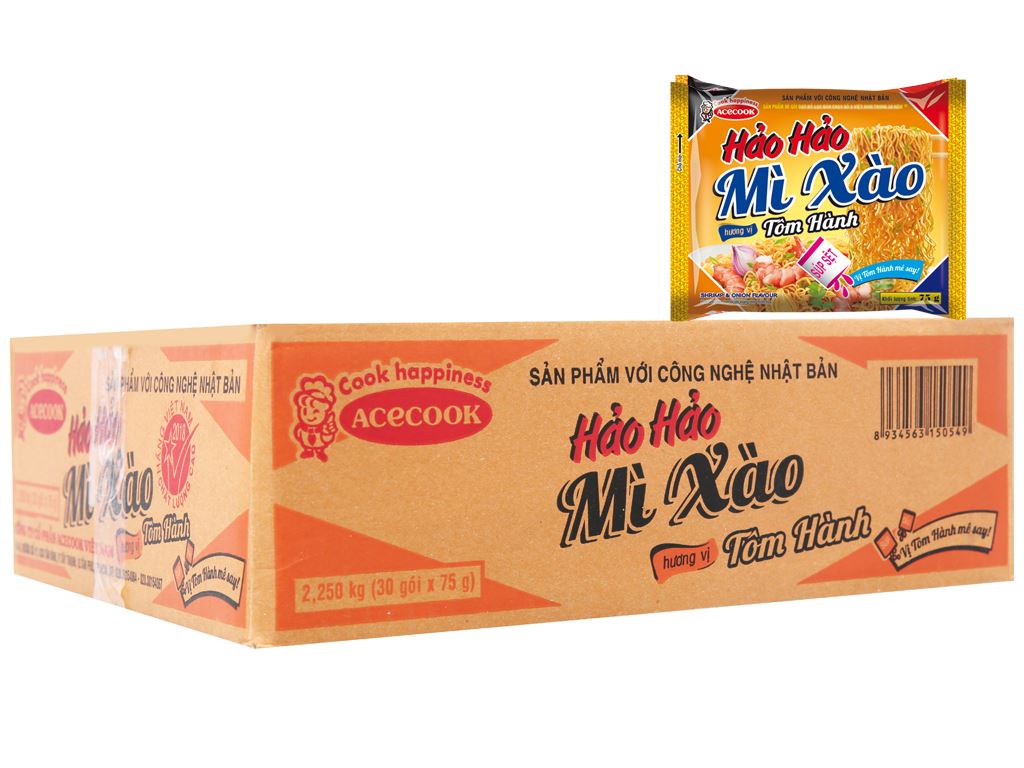 CB 15 GÓI Mì xào Hảo Hảo tôm hành 75g C