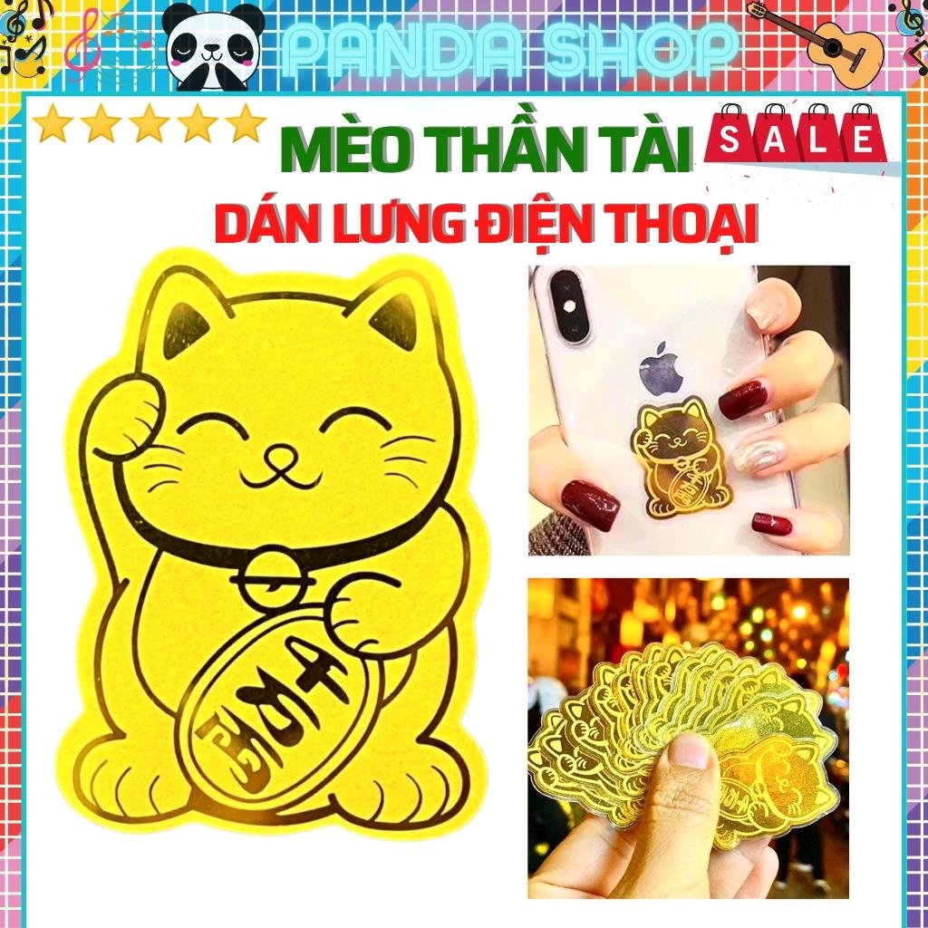 Mèo thần tài gắn ốp lưng mang tới tài lộc chiêu may mắn phong thủy cho người sử dụng