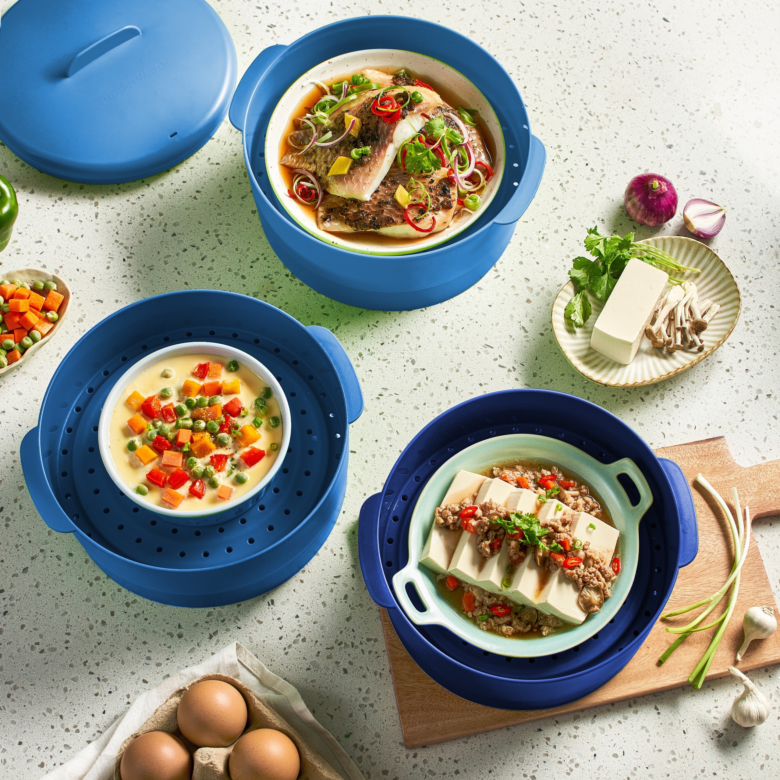 Xửng Hấp Steam It 3 Tầng - Tupperware