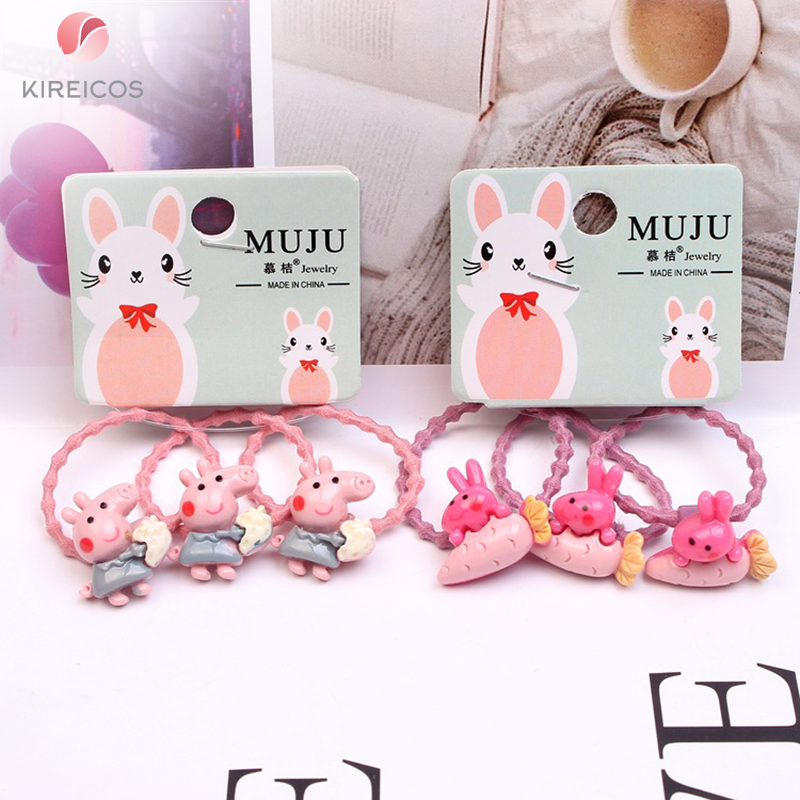 [HCM]Set 3 Sợi Dây Cột Tóc Cho Bé Hình Thú Đủ Mẫu B224