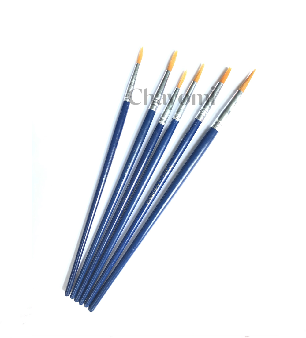 Bộ cọ vẽ đầu nhọn nét nhỏ (6 cây/bộ)