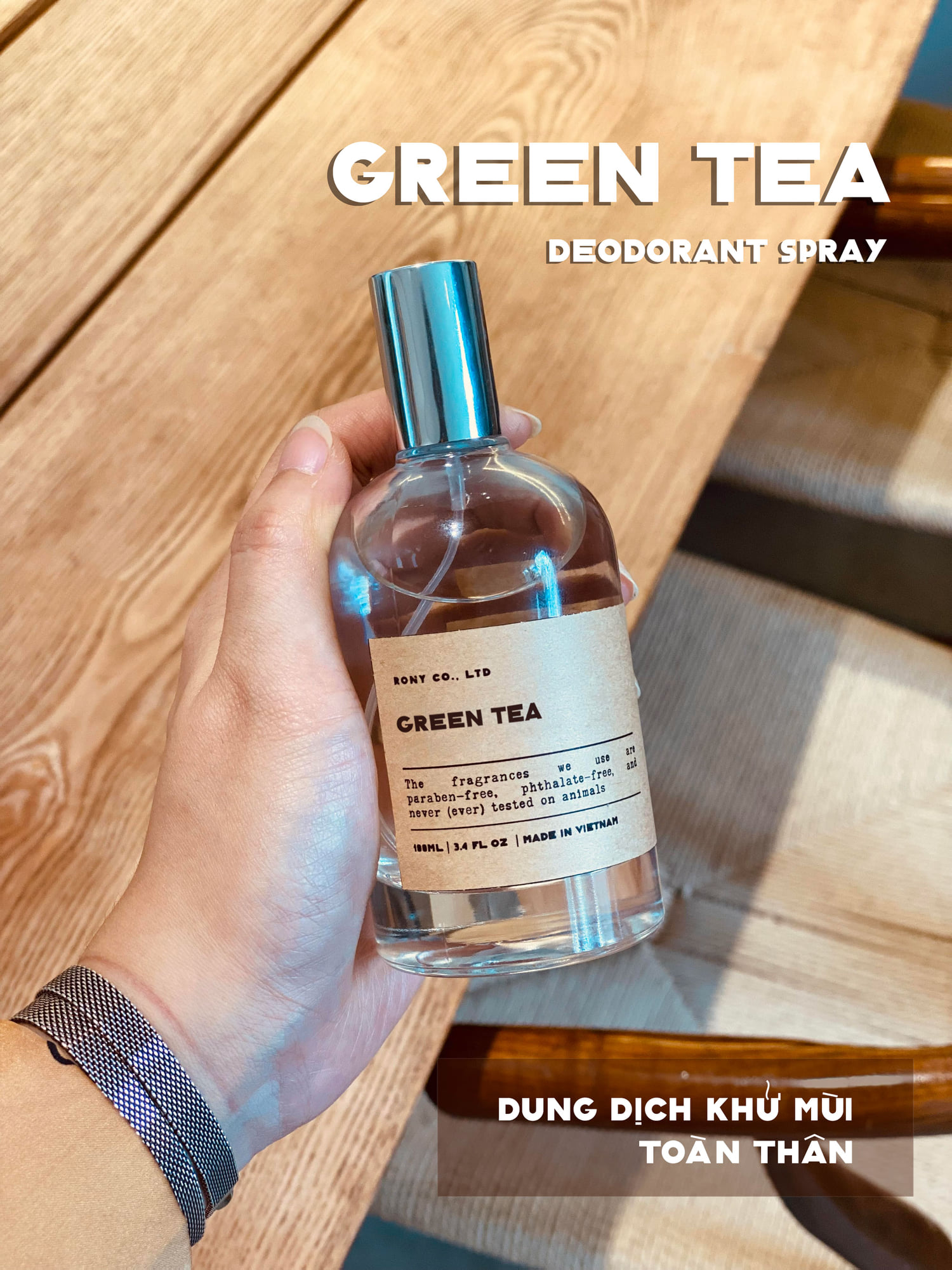 Nước hoa KHỬ MÙI TRÀ XANH - DEODORANT GREENTEA PERFUME