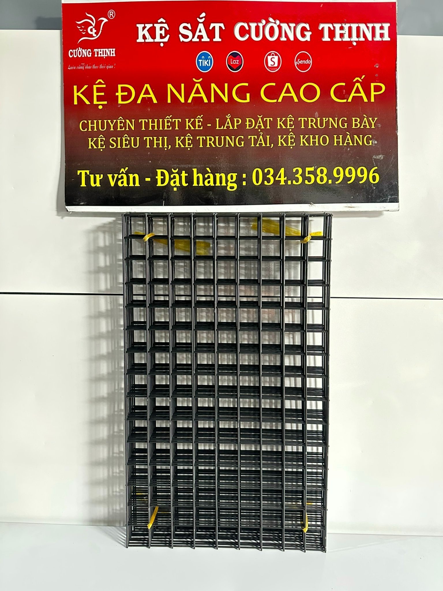 Lưới treo phụ kiên (Kích thước 30cm x 50cm) Ô vuông 3cm, 5cm.