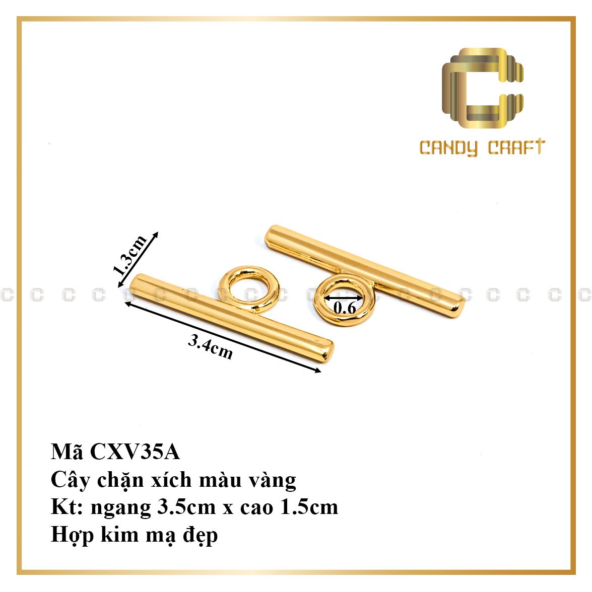 Cây chặn dây xích - phụ kiện làm túi xách