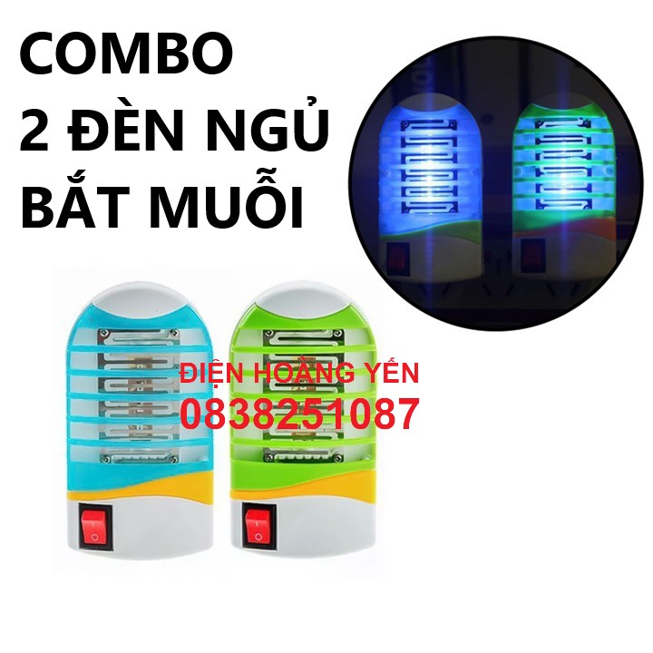 Bộ 2 đèn ngủ bắt muỗi 1W tiết kiệm điện