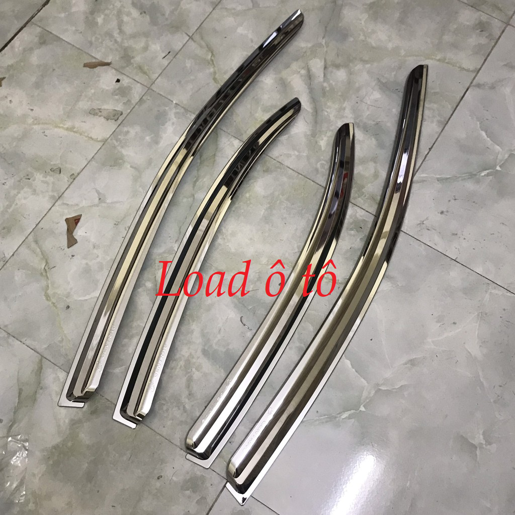 Vè che mưa, rãnh thoát nước mưa mạ crom hàn quốc xe daewoo gentra, chevrolet aveo cao cấp