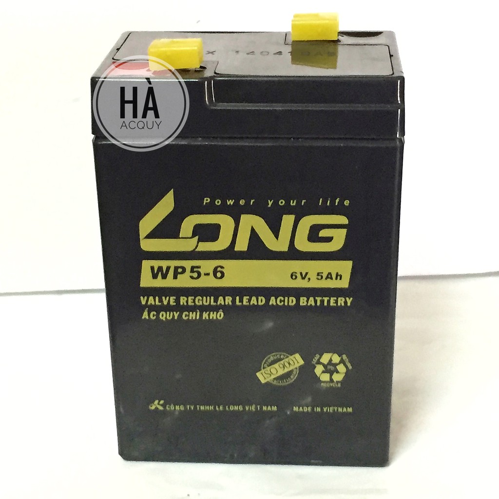 Bình Ắc Quy Khô LONG 6V, 5Ah WP5-6