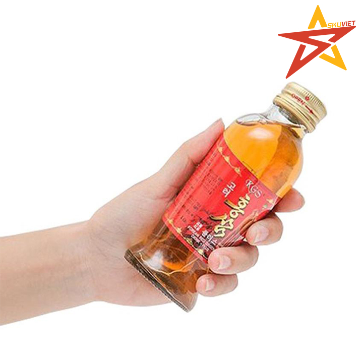 COMBO 10 Chai Nước Nhân Sâm Có Củ KGS Hàn Quốc