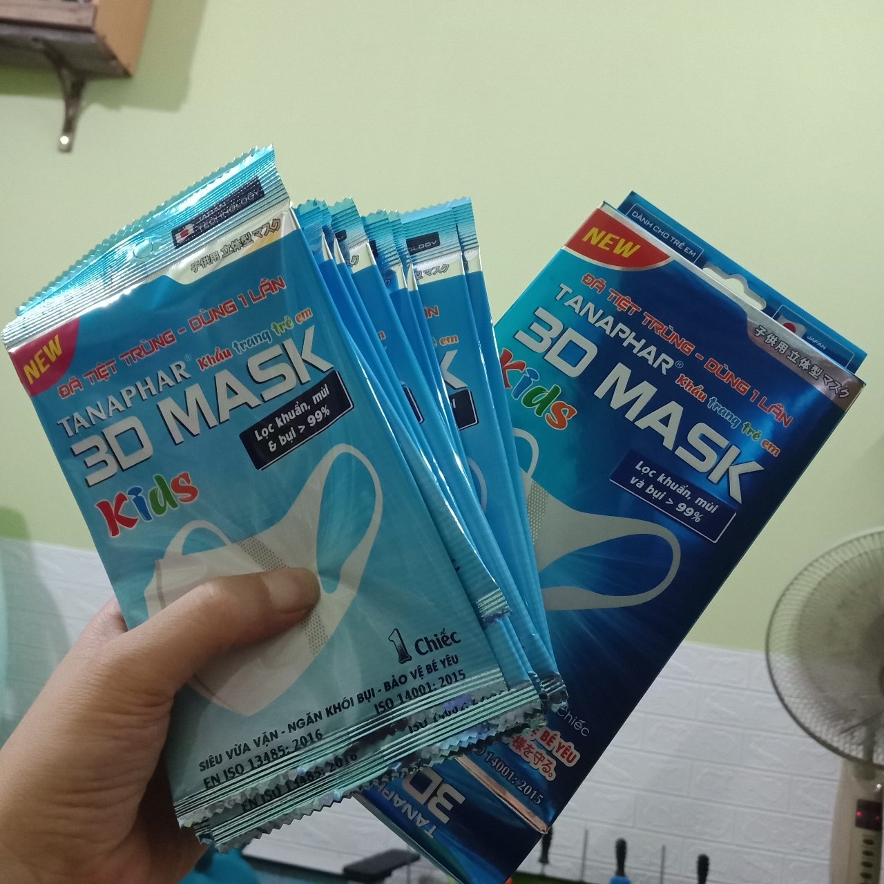 Khẩu trang 3D Mask Tanaphar trẻ em hộp 10 chiếc