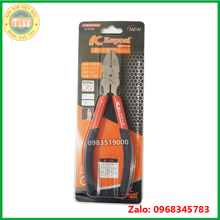 Kìm cắt mỏ nghiêng Kapusi cao cấp 6"x150mm