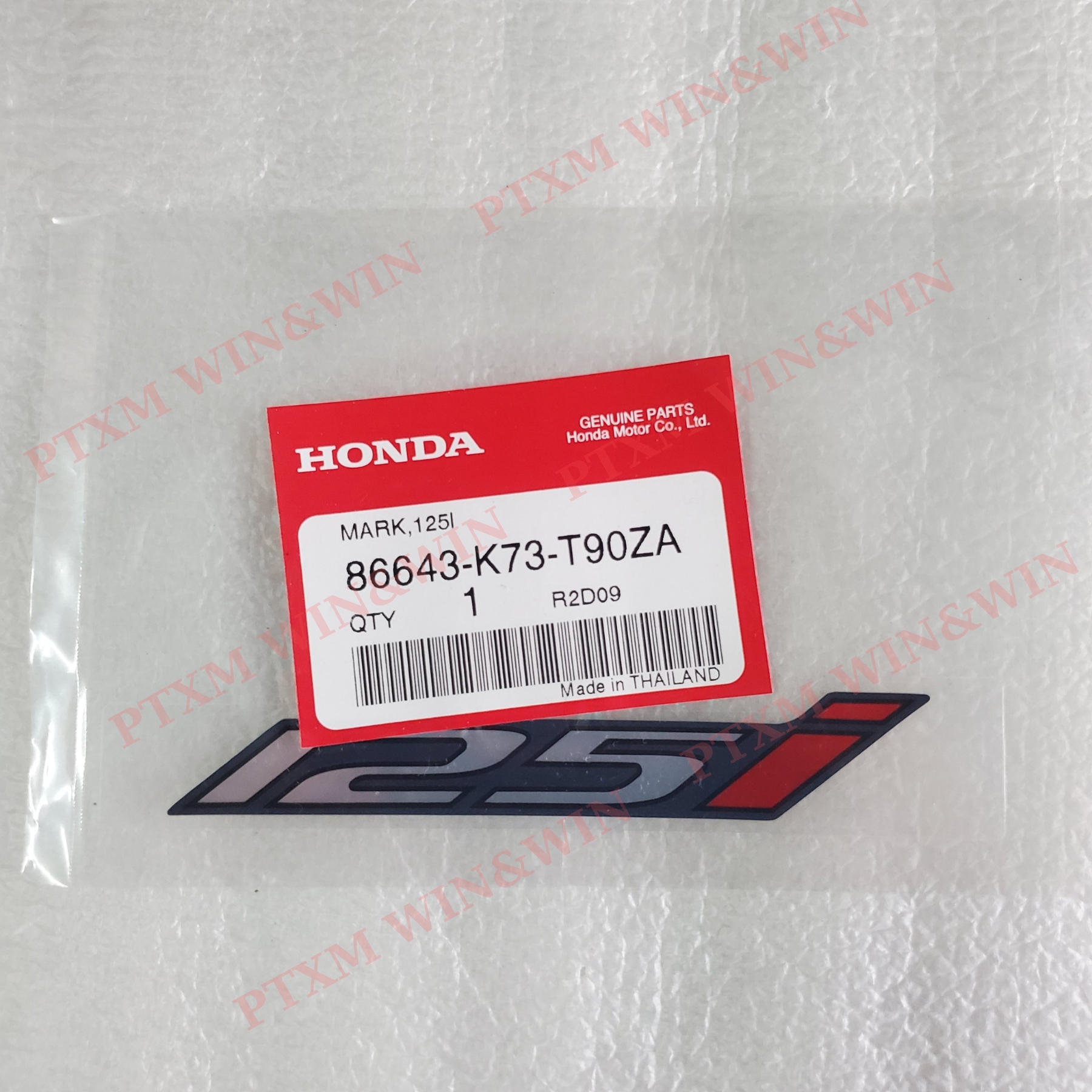 Tem chữ 125i xe wave 125i xanh zin honda thái lan - 86643-k73-t90za
