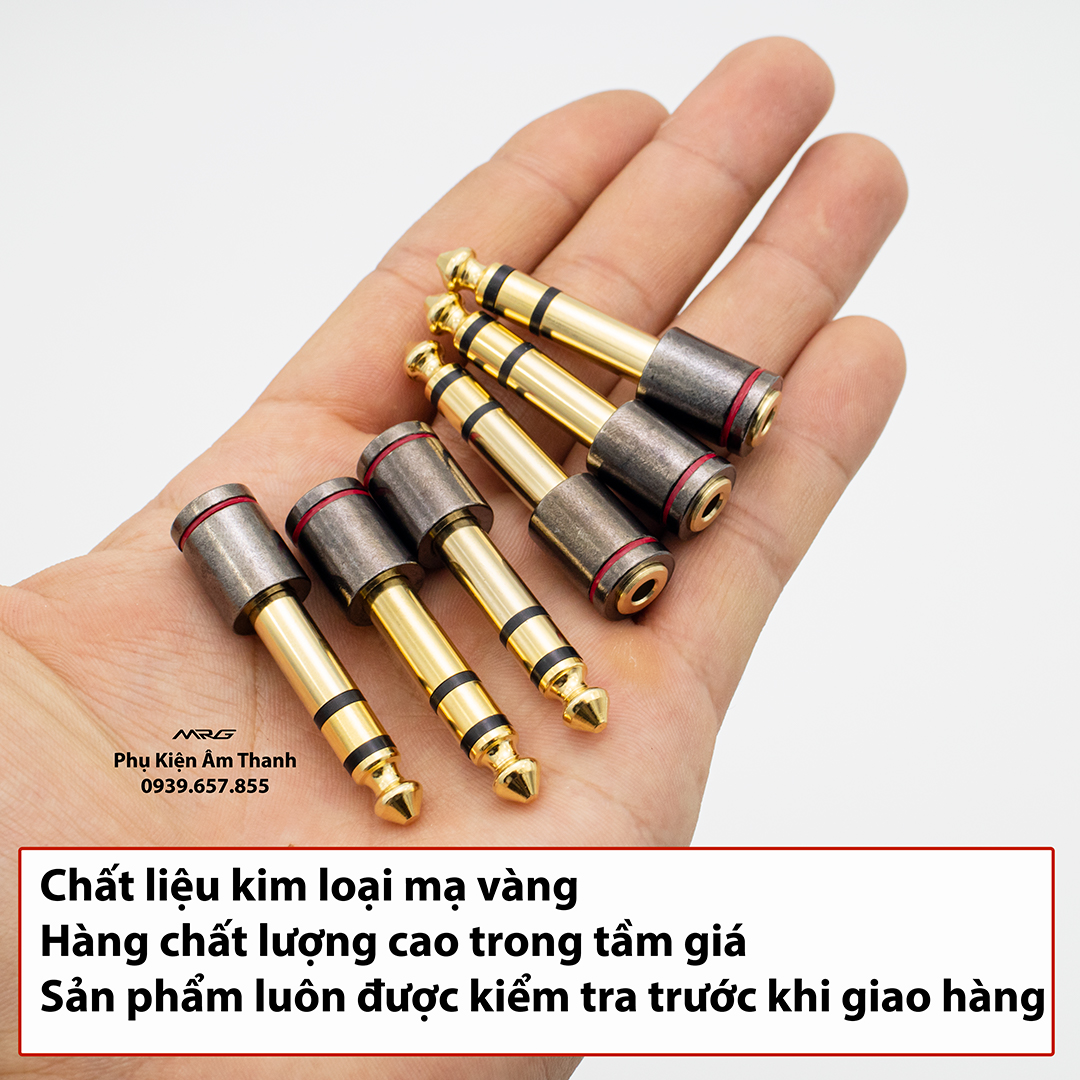 Đầu Chuyển Jack 6 Ly Ra 3.5 (đầu 6 ly ra lổ cắm 3.5) giá 1 chiếc. JC