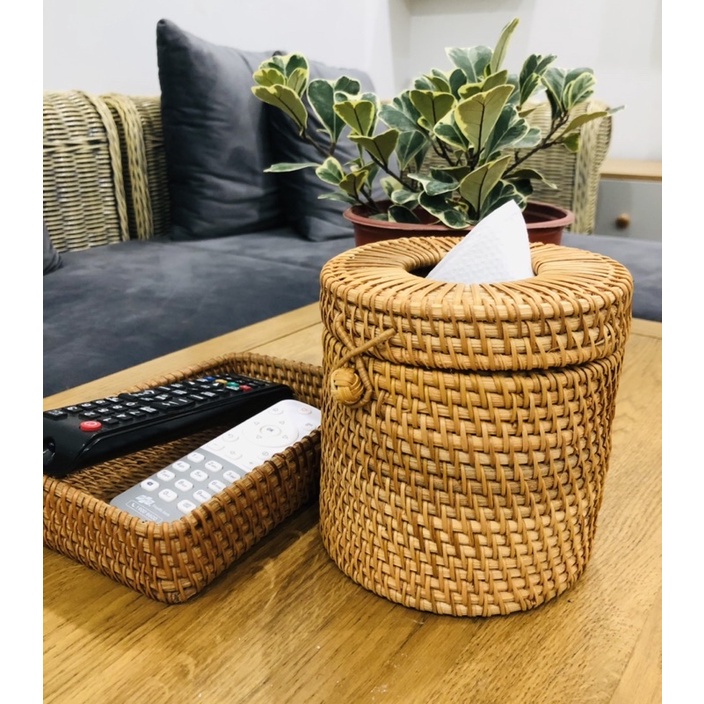 Hộp Khăn Giấy Bằng Mây cói các loại
