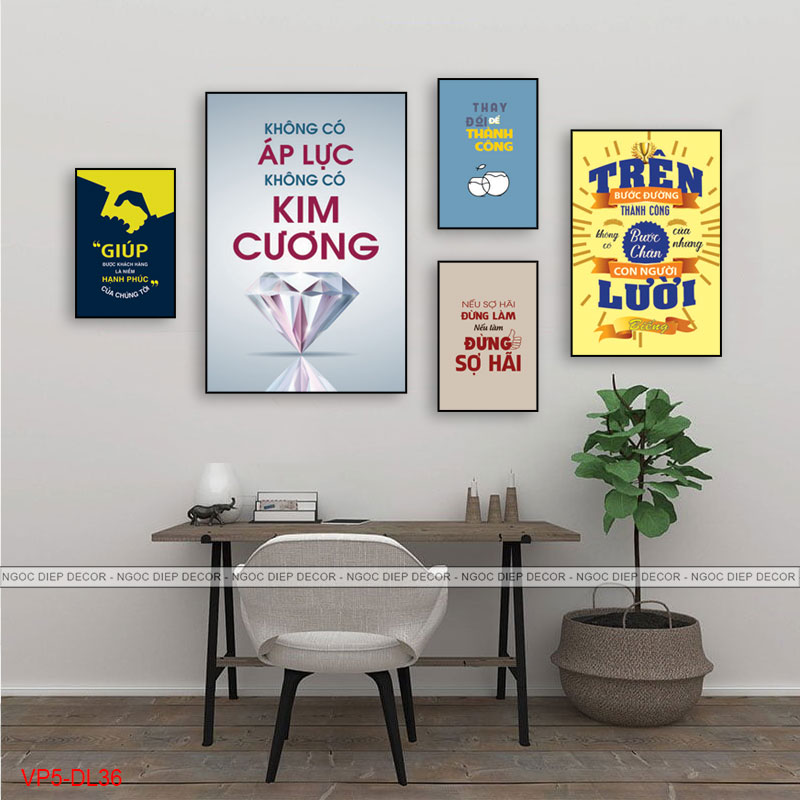 Tranh động lực slogan treo tường trang trí văn phòng tạo động lực - Tranh décor văn phòng