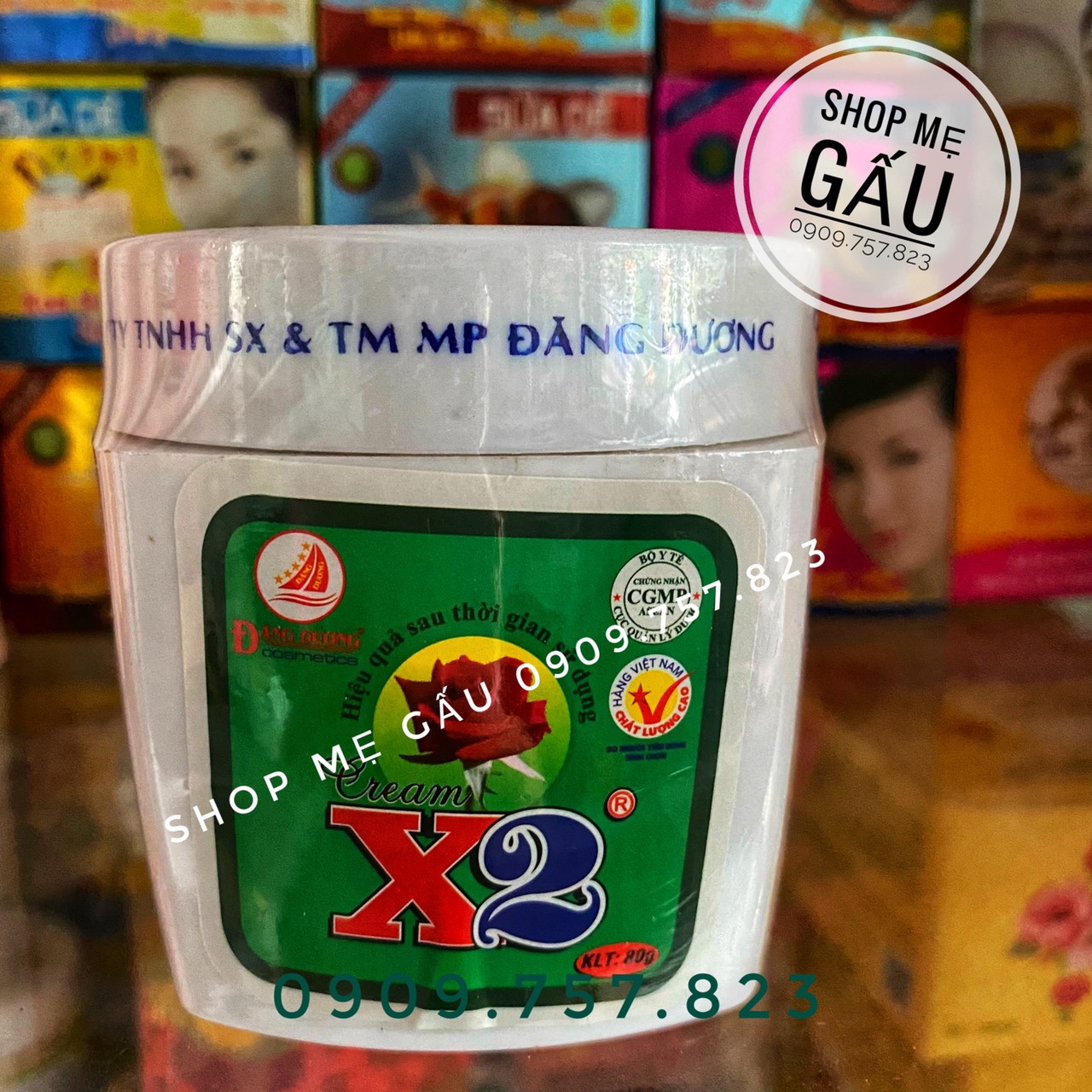 Kem x2 trắng da toàn thân body 80g