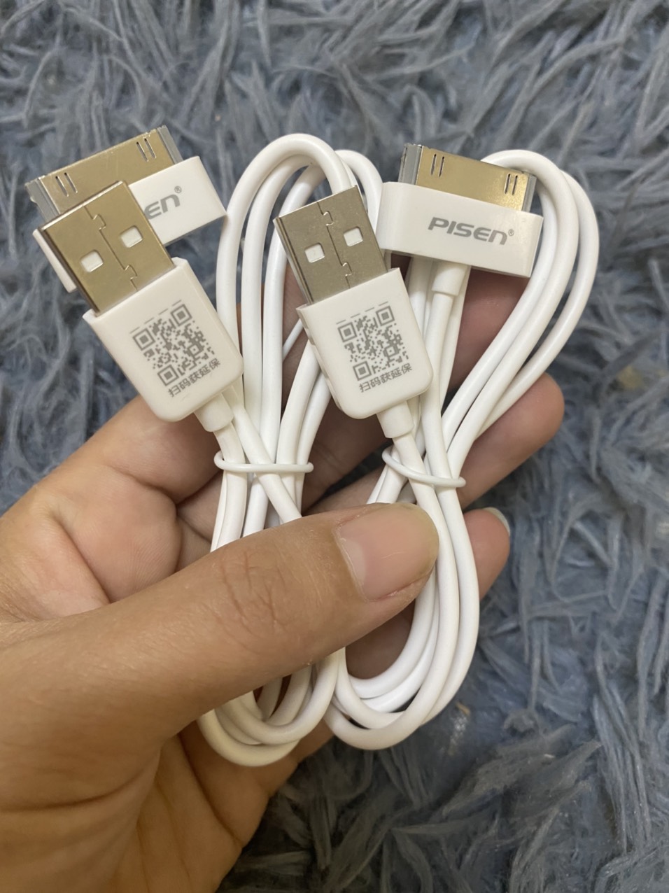 dây sạc pisen dùng cho ipad 2, ipad 3, lphone 4, 4S - Hàng chính hãng BH 12 tháng