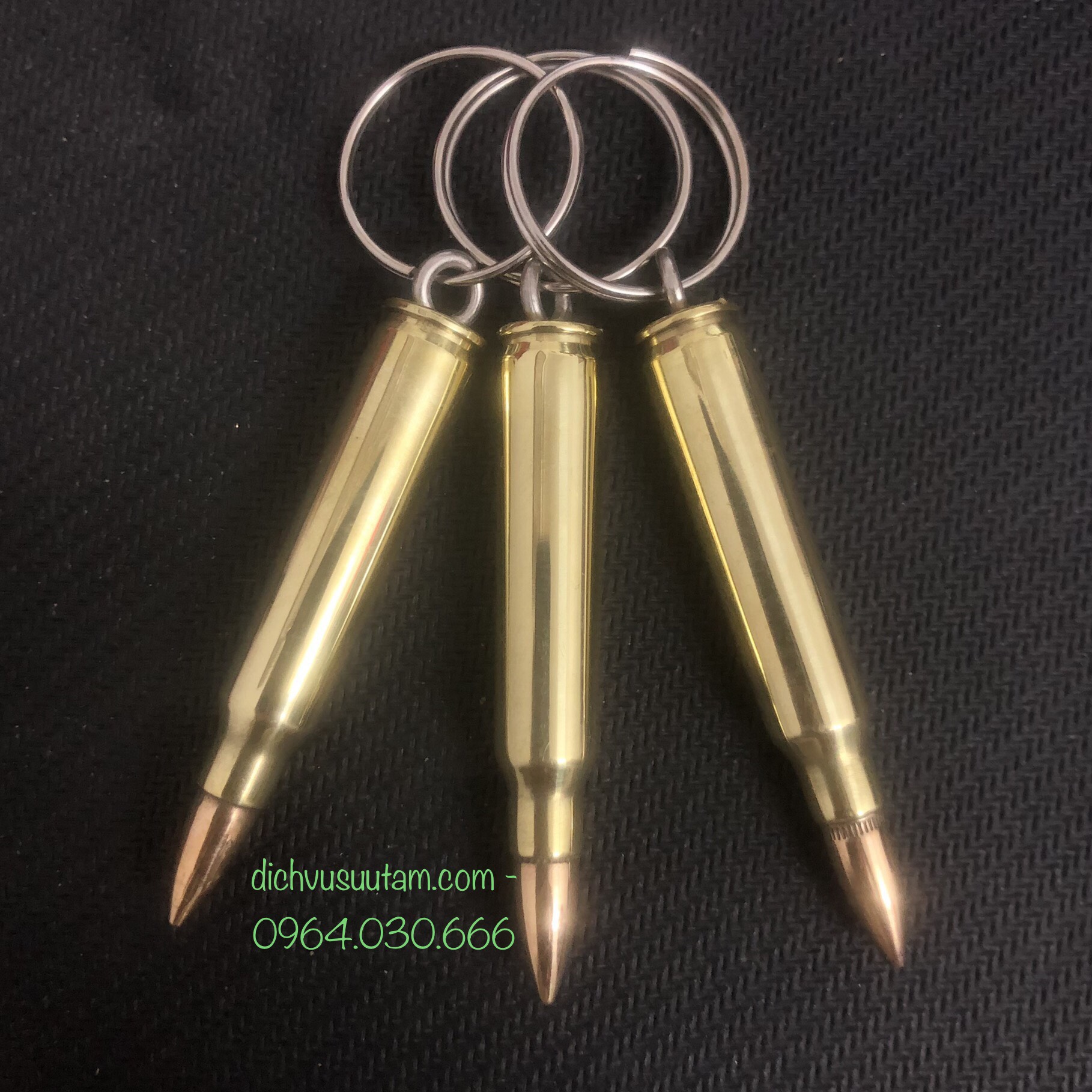 Bộ 3 chiếc móc khóa vỏ đan AR15