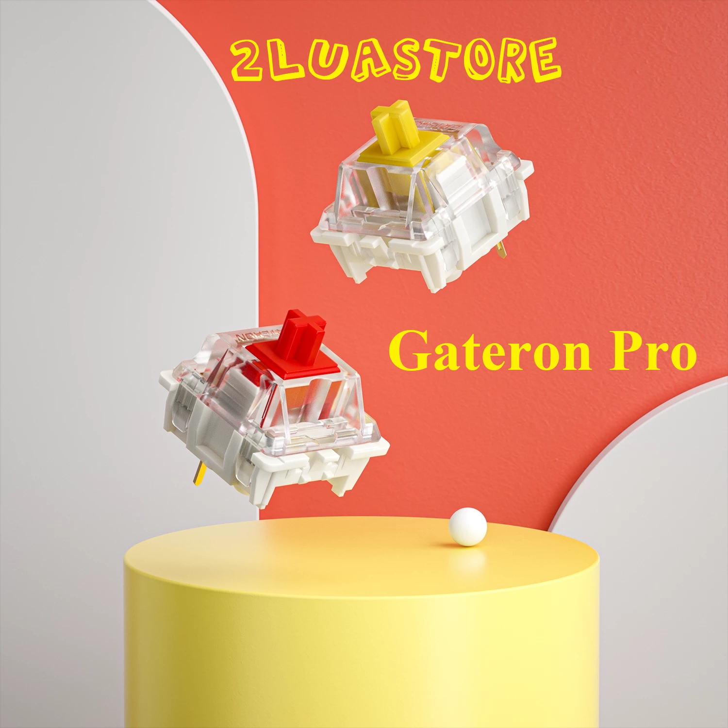Switch Gateron Pro dùng cho Bàn Phím Cơ (3 pin) | Gateron Yellow