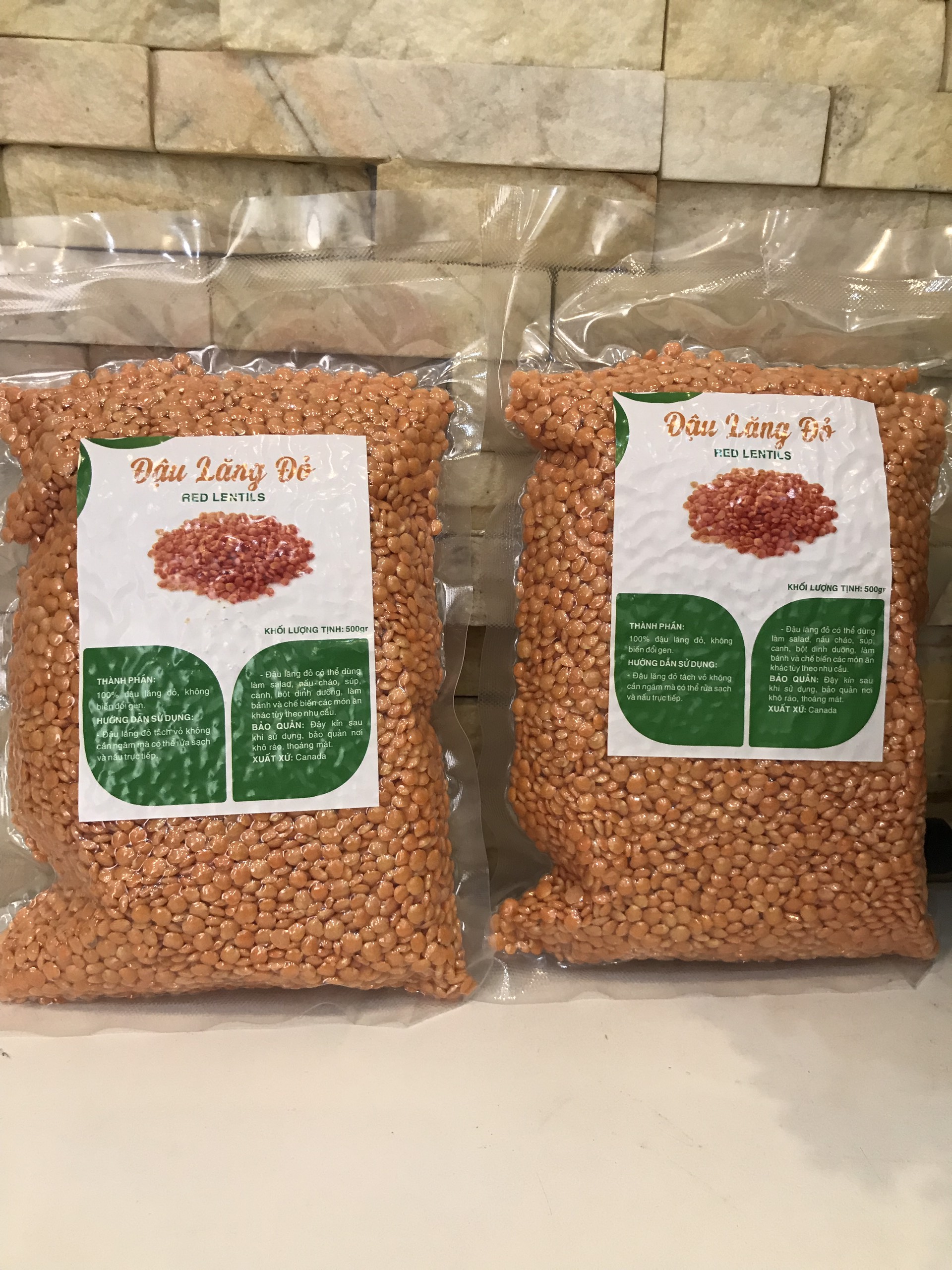 500 GRAM ĐẬU LĂNG ĐỎ ĐÃ TÁCH VỎ (nhập khẩu Argentina)