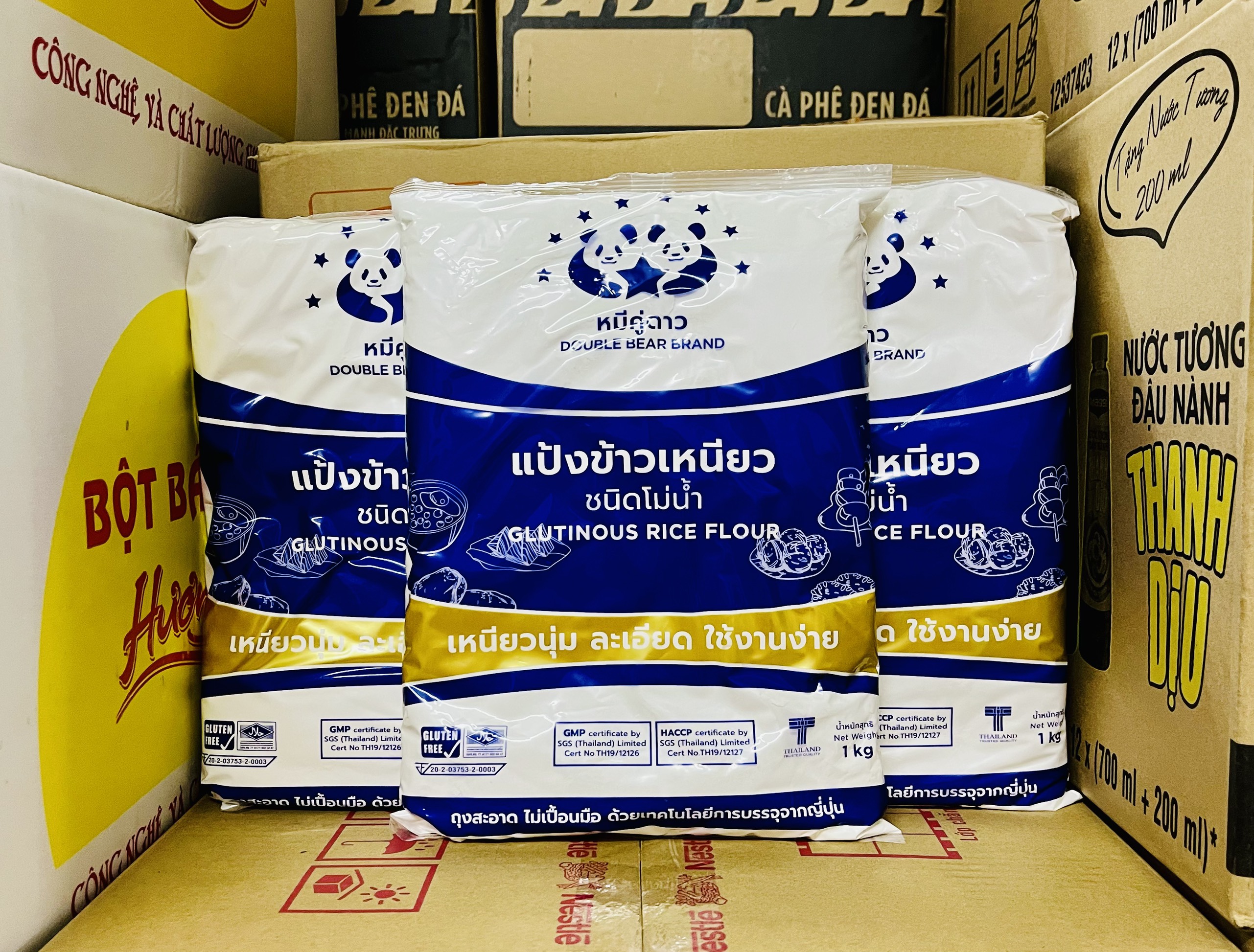 Bột nếp Thái Lan Double Bear gói (1kg)