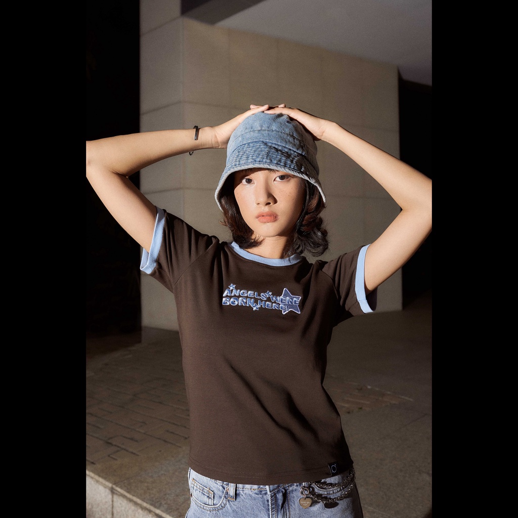 Áo Thun Nữ Baby Tee PRADIES "Blue Stars"