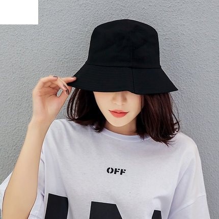 Mũ BUCKET trơn đeN THỜI TRANG