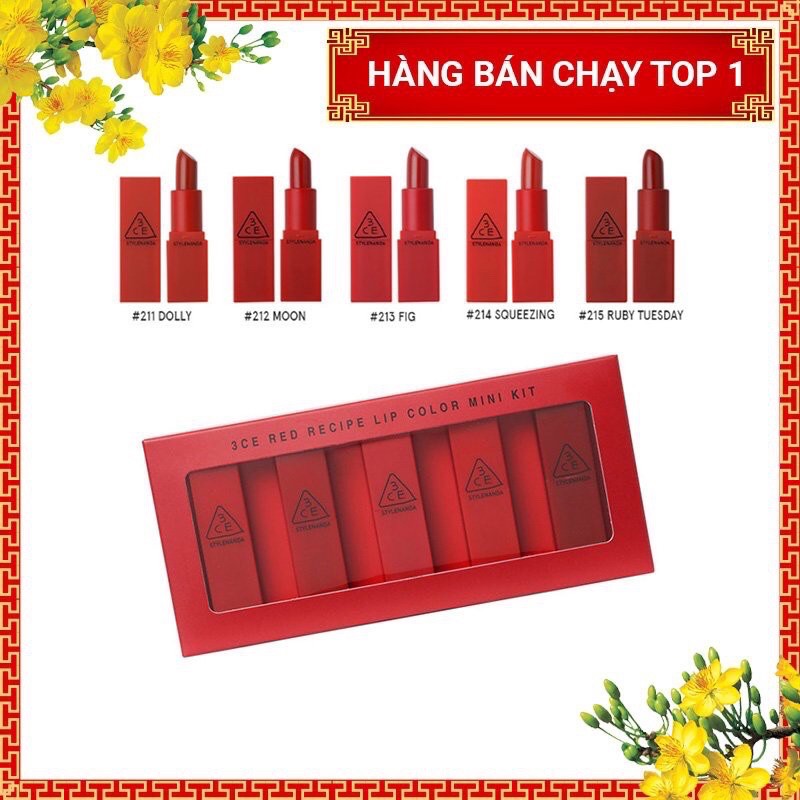 ( hỏa tốc) Set son 3ce mini 5 thỏi son mini