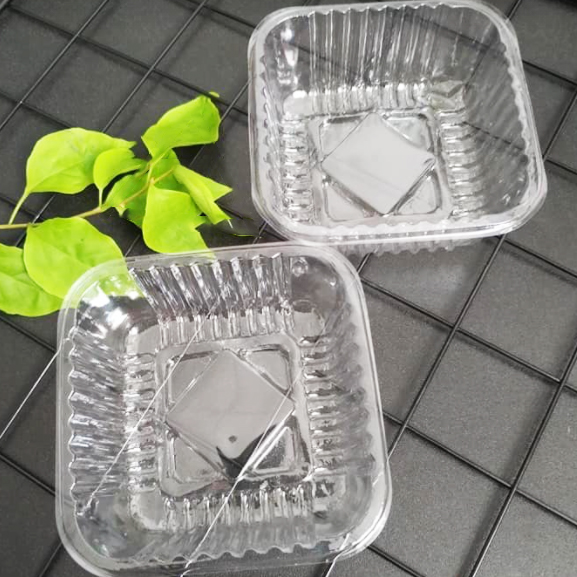 Khay đựng bánh trung thu nhựa trong 9/10/11cm đựng bánh 200-300g