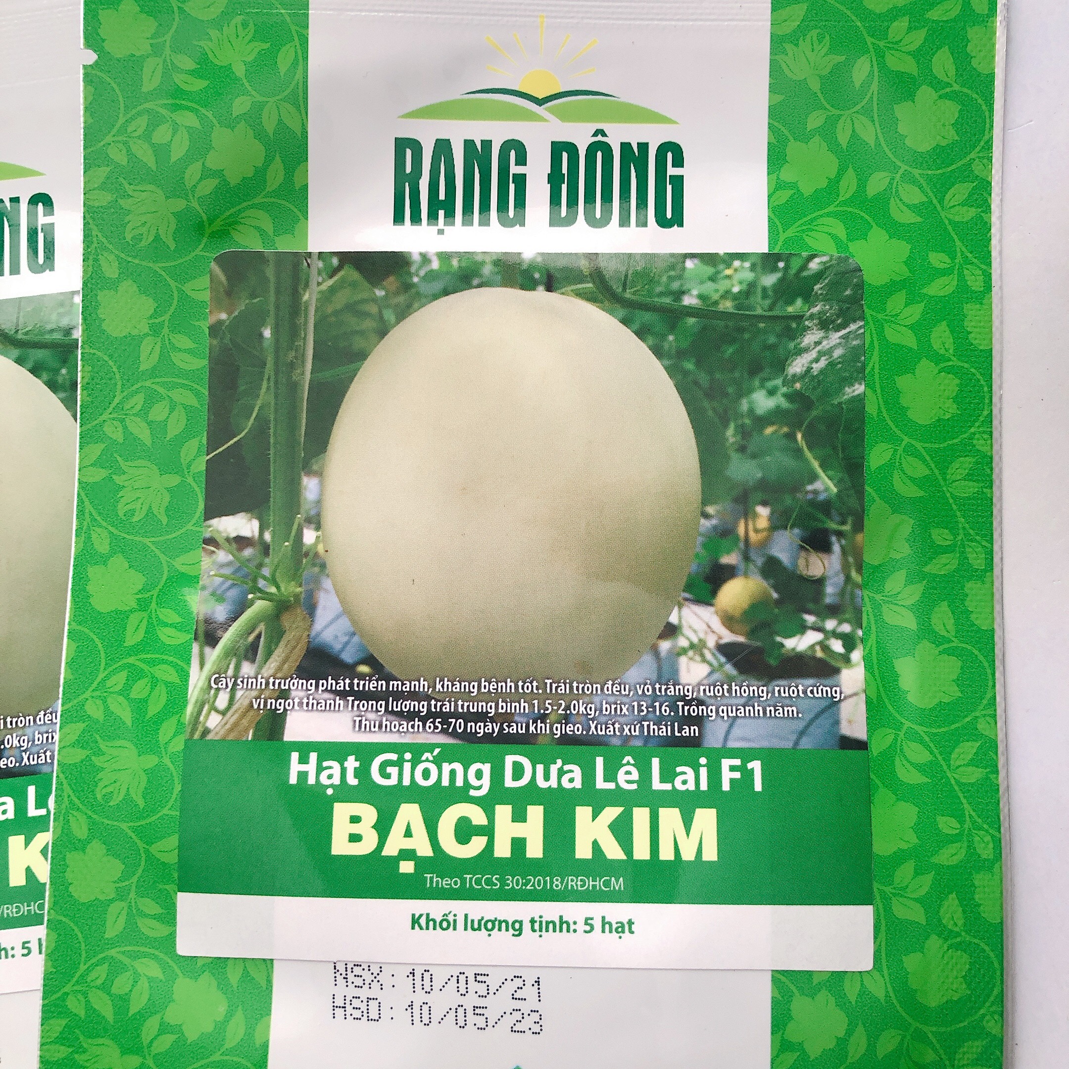 Hạt giống dưa lê Bạch kim RD gói 5 hạt