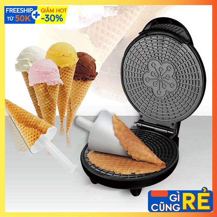 Máy nướng làm vỏ bánh ốc quế Sokany tại nhà