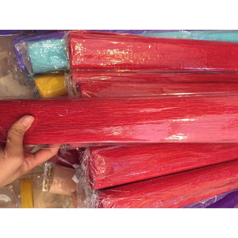 Giấy nhún/ Giấy nhăn làm hoa handmade