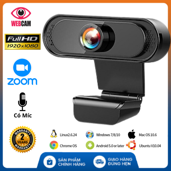 Webcam có mic cho máy tính bàn Full HD 1080P Máy Tính Có Mic Full HD 1080P Hình Ảnh Cực Nét Bền Đẹp Giá Rẻ Full Box - Webcam máy tính giá rẻ , Webcam có mic 1080p