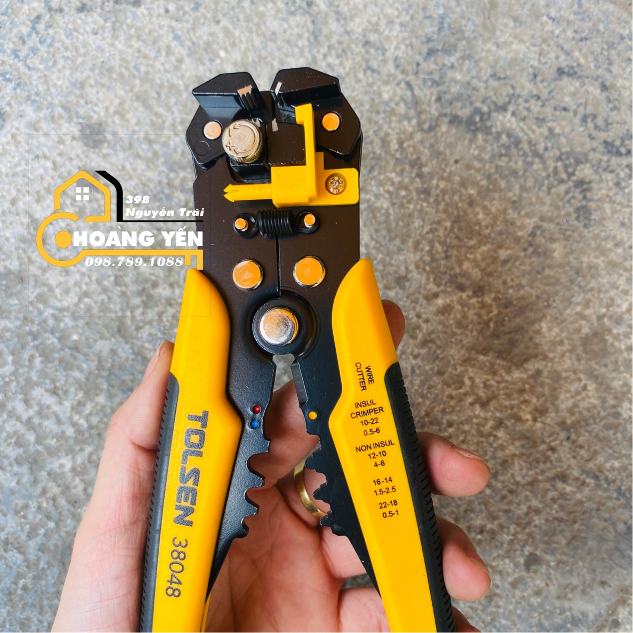 Kìm tuốt dây điện TOLSEN 38048, Kềm tuốt dây điện - Hoàng Yến