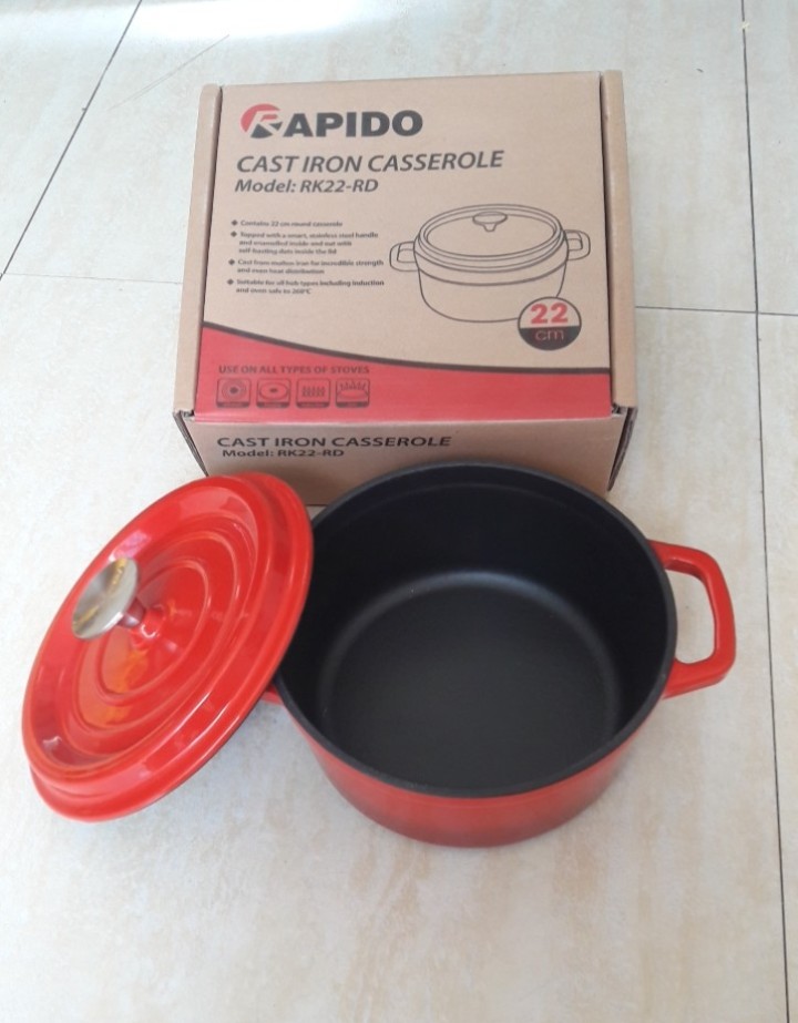 Nồi gang đúc tráng men Rapido size 22cm