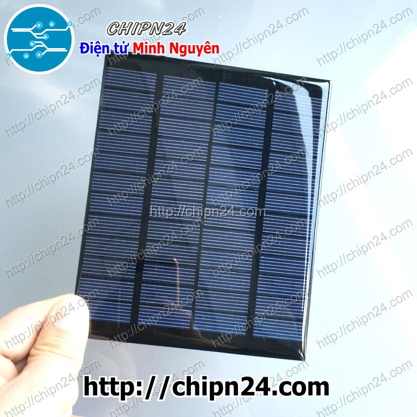 [1 cái] (a7) tấm pin nlmt 12v 2w (136x110mm) (tấm pin năng lượng mặt trời, solar power, solar panel)