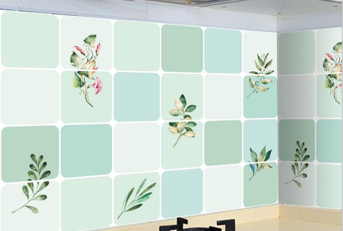 3 Mét Decal Dán Bếp Khổ 60cm Rộng Tráng Nhôm Chịu Nhiệt Có Keo - CÀNH CÂY XANH PB136