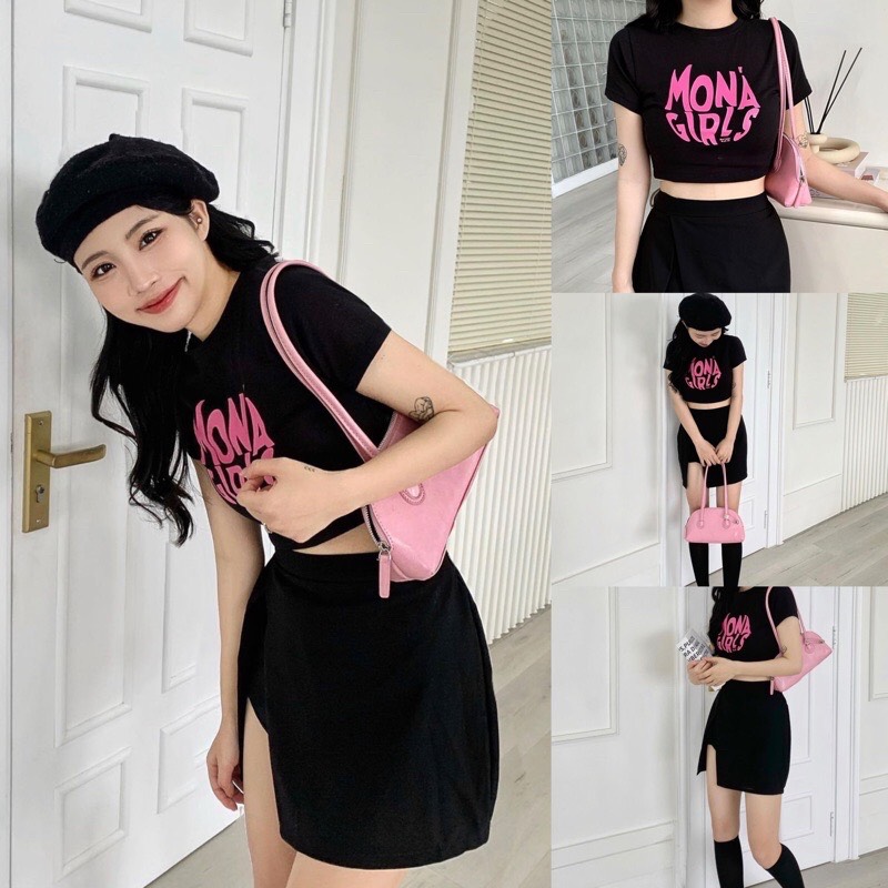 Áo thun croptop Mona Girls A1310