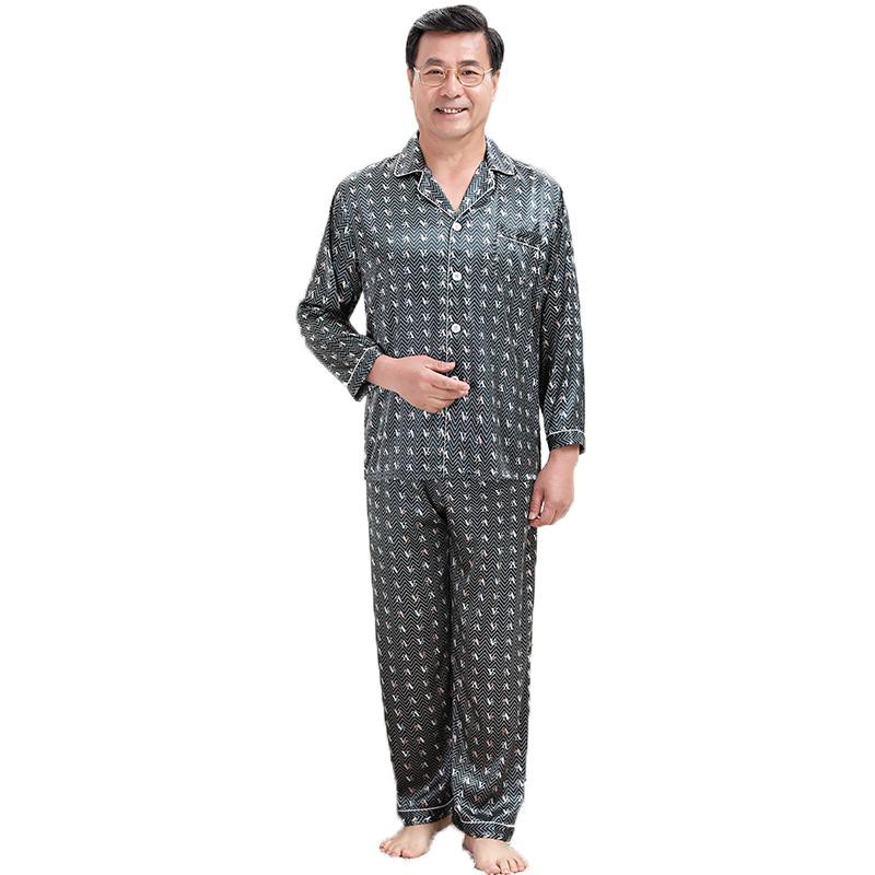 Bộ Pyzama nam trung niên chất lụa đẹp
