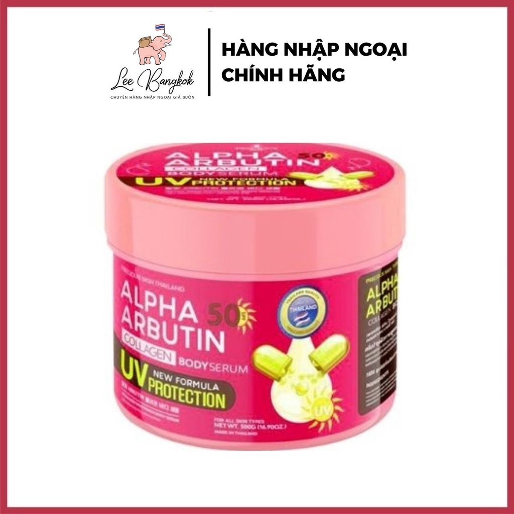 DATE MỚI  Kem Dưỡng Trắng Da Chống Nắng Alpha Arbutin Collagen Body Serum