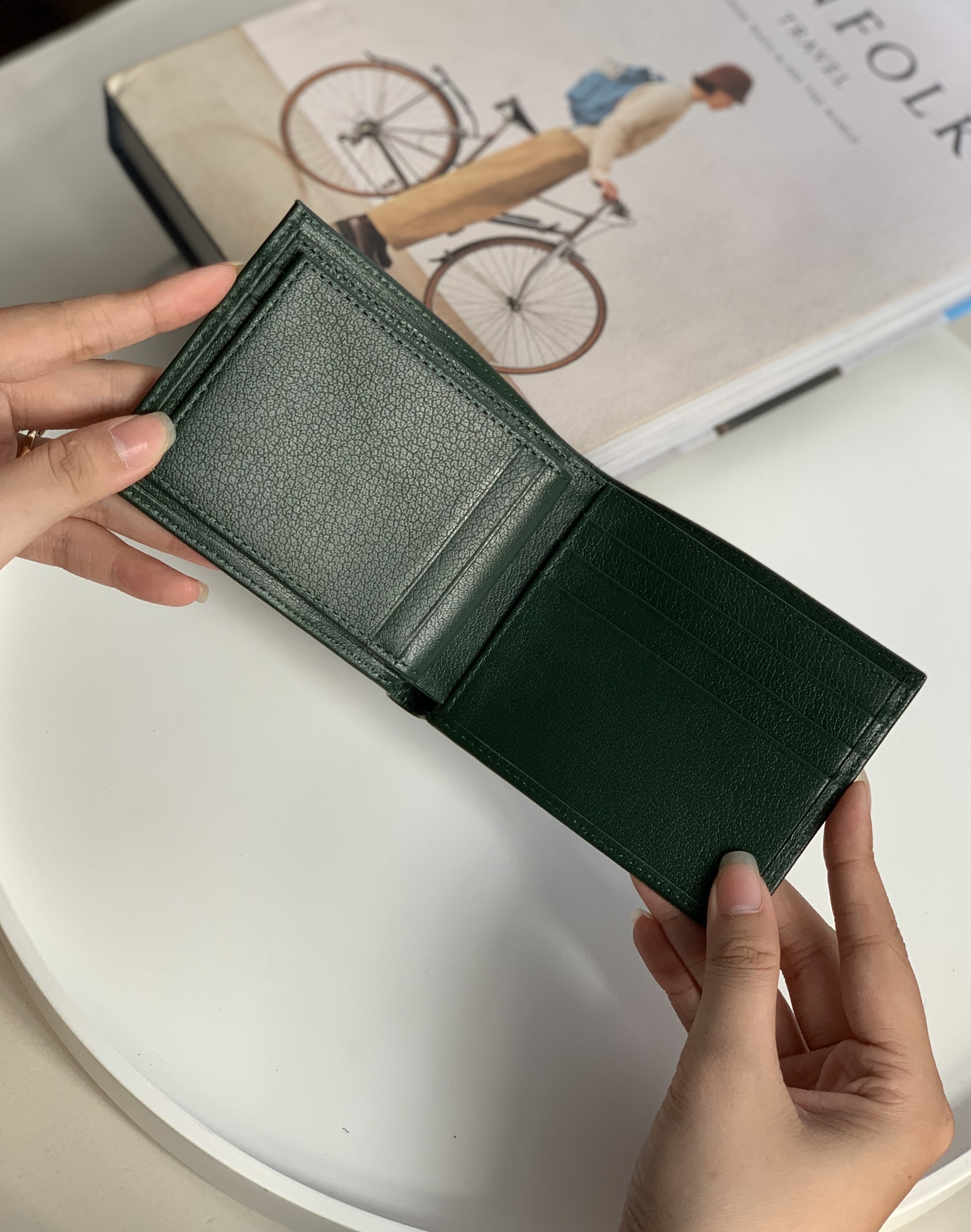 Ví nam LAGOM Da thật - Tidy Wallet Dáng ngang