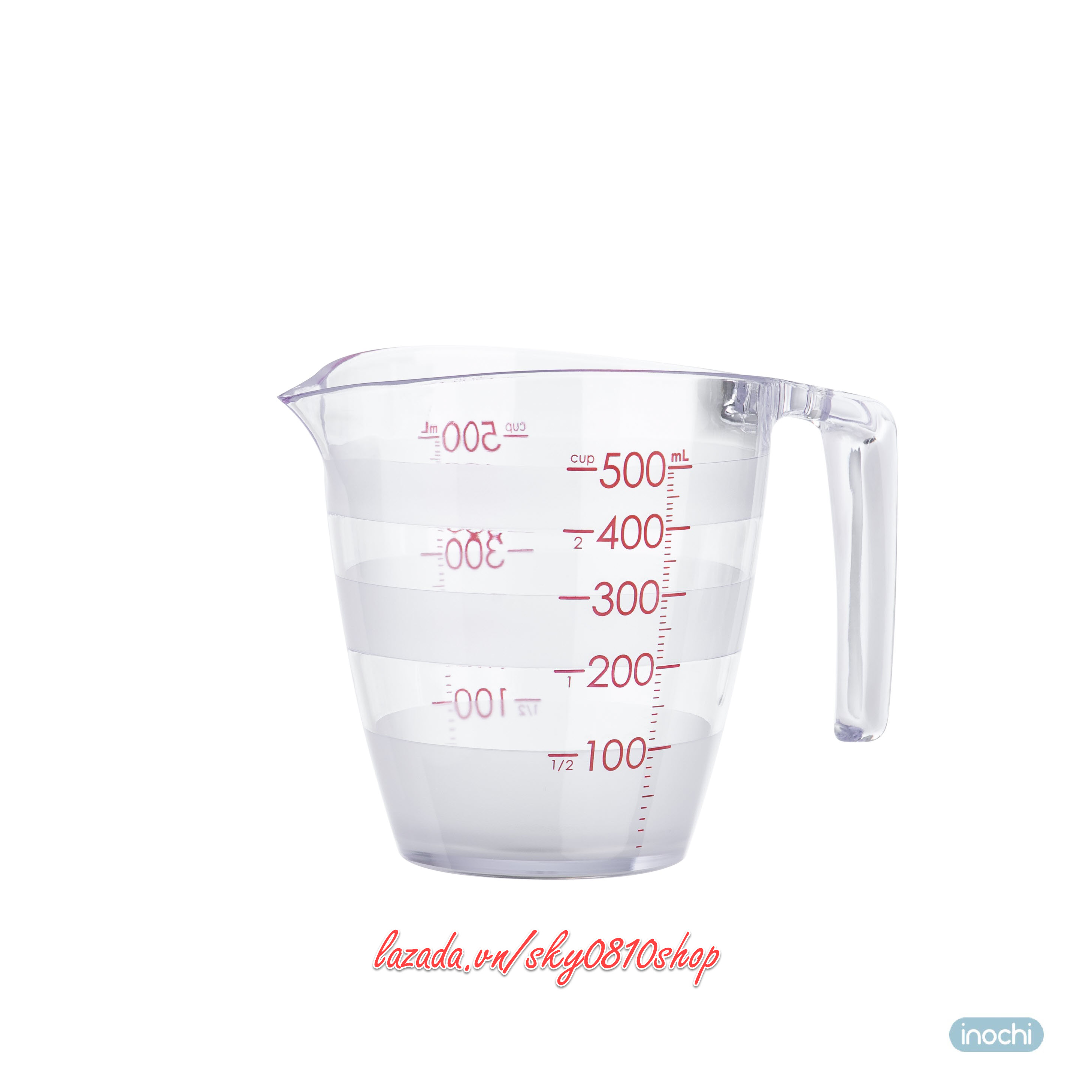 Cốc (ly) đong nước chia vạch Inochi - 200ml-500ml