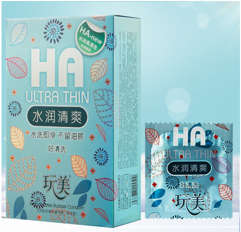 [Hộp 100 bao] Bao Cao Su HA Ultra Thin Siêu mỏng Nhiều gel bao gia đình nhà nghỉ nội địa Trung - 100 cái