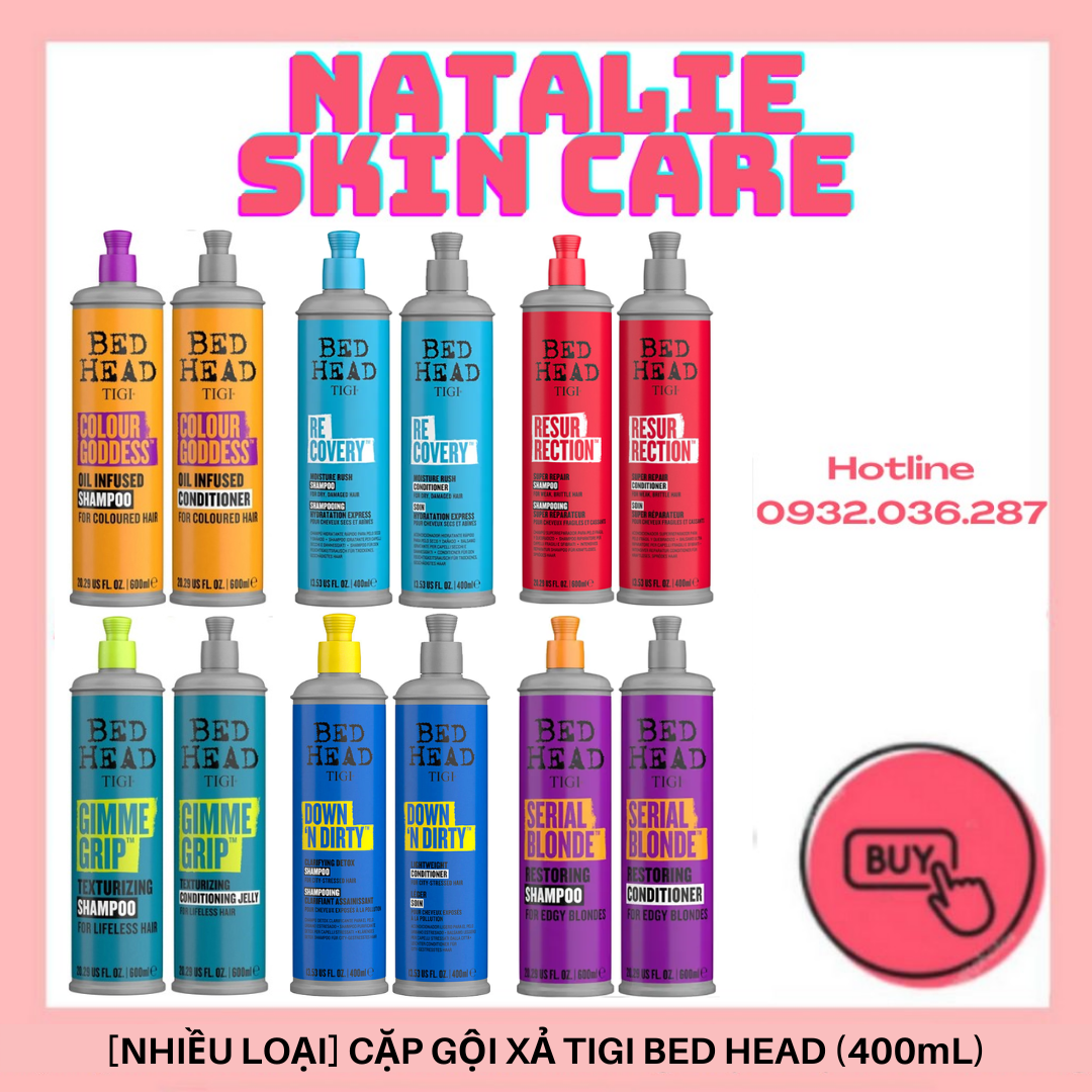 [NHIỀU LOẠI] Cặp Gội + Xả TIGI Bed Head Shampoo & Conditioner (400mL/chai)