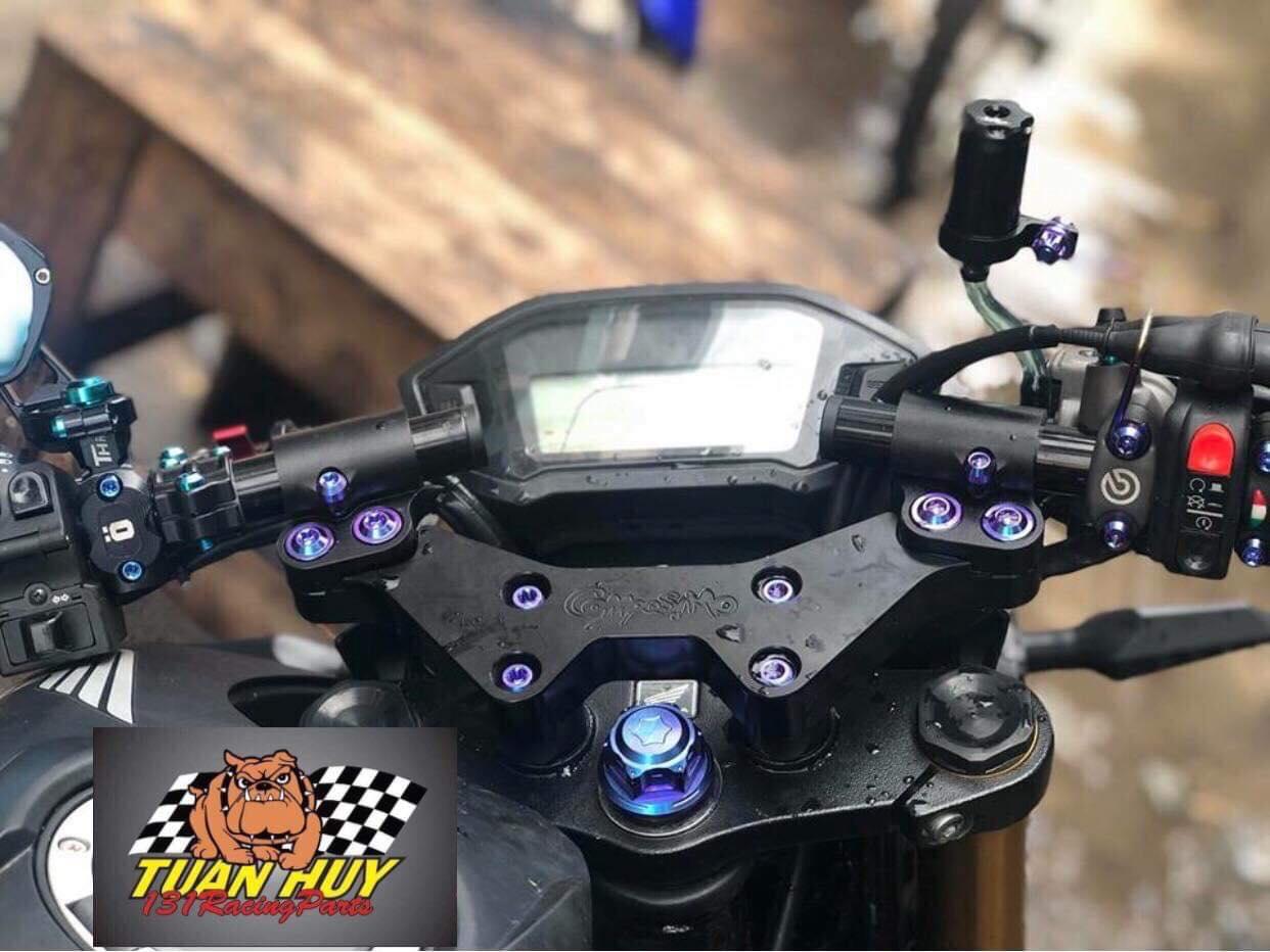 [HCM]Full bộ ốc 10 con titanium Gr5 cho ghi đông Composimo Msx ( Không bao gồm ghi đông )