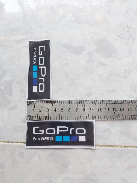 Combo 2 Tem Decal GoPro Dán Xe, Nón Giá Rẻ