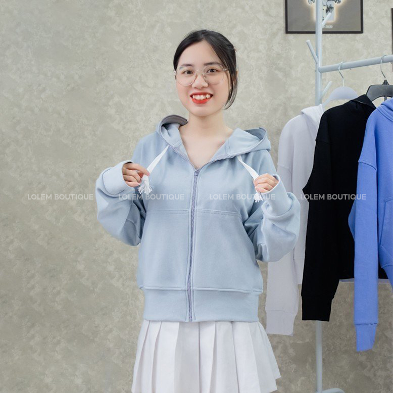 Áo khoác nữ có mũ đi học form rộng thun gân cao cấp chống nắng chống gió tốt - Hot trend 2023