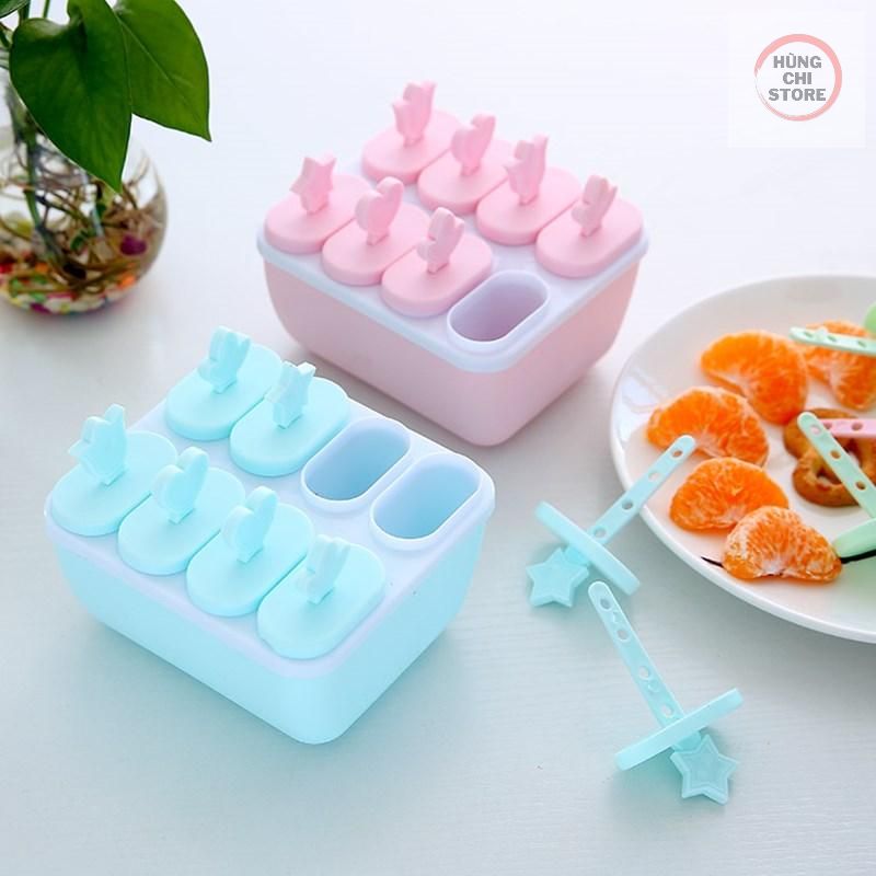 Khuôn Làm Kem Lúa Mạch 8 Que An Toàn - Kiểu Dáng Sang Trọng❣