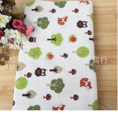 [HCM]Vải bố họa tiết vườn cây xanh