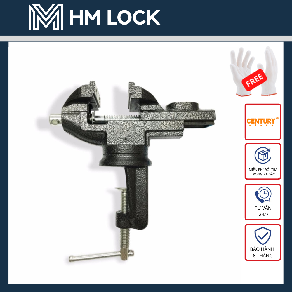 ETO KẸP BÀN CENTURY - TUỲ CHỌN SIZE (50, 60, 70, 80mm) - HÀNG CHUYÊN DÙNG CHẤT LƯỢNG CAO - HM LOCK