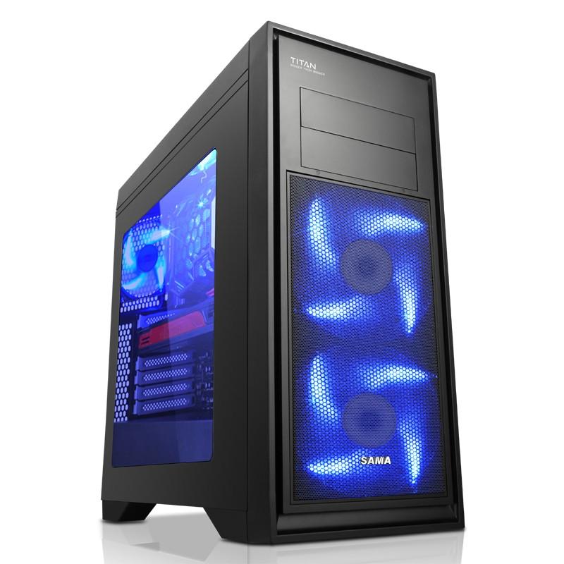QUẠT CHO CASE 12*12 SAMA CÓ ĐÈN LED (XANH) KÈM ỐC